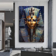 Kadın Soyut Sanatı, Altın Fırça Darbeleri ile Modern Poster Dekoru, Kadın Duvar Kanvas Sanatı