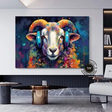 Papağan Soyut Sanat Çok Renkli Poster, Macaw, Macaw Baskısı, Papağan Resmi, Tropikal Duvar Sanatı