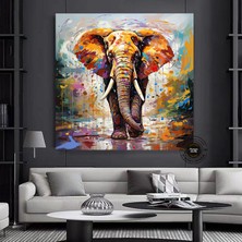 Aşık Çiftler Kanvas Tablosu, 3D Işlemeli Öpüşen Çiftler, Yatak Odası Kanvas Tablosu