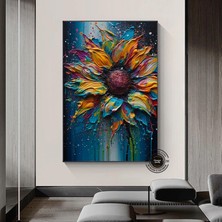 Afrika Desen Kanvas Baskısı; Terrakota Geometrik Tribal Tarzı; Boho Minimal Dekor; Hediyelik