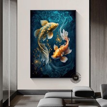 Çağdaş Sanat Kanvası – Soyut Insan Figürleri; Renkli Yüz Kanvası; Insan Portresi Poster; Modern Duva