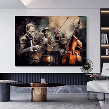 Soyut Graffiti Kaplan Kanvas Tablosu; Modern Hayvan Sokak Sanatı; Renkli Poster