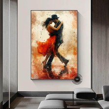 Pop Art Stilde Soyut Aslan Baskısı, Çok Renkli Aslan Tablosu