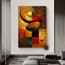 Afrika-Amerikan Sanatı Büyük Kanvas – Siyah Kadın Portresi; Soyut Afrika Kadın Baskısı; Renkli Soyut