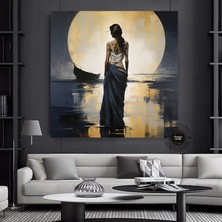 Dağınık Tarzda Dünya Haritası Kanvas Baskı, Dünya Haritası Duvar Dekoru