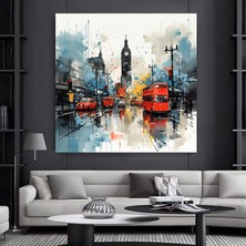 Graffiti Zürafa Kanvas Boyama; Soyut Kanvas Duvar Sanatı; Asmaya Hazır