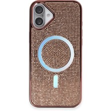 iPhone 16 Plus Kılıf Diamond Magsafe Kapak - Pembe - TNC2138-4893