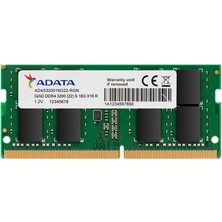 Adata Premier Siyah DDR4-3200MHZ CL22 32GB (1X32GB) 1.20V Notebook Ram