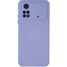 Xiaomi Poco M4 Pro 4g Kılıf Nano Içi Kadife Silikon - Lila - TNC1171-8887