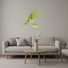 Kuş ve Çiçek Dekoratif Altın Aynalı Tablo - Renkli Bahar - TNC5280-5472