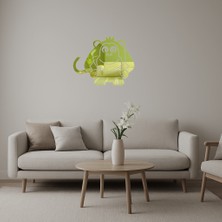  Maymun Figürlü Dekoratif Altın Aynalı Tablo - TNC9099-5128