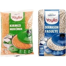 Yayla Gıda Kırmızı Mercimek 1 kg & Dermaso Fasulye 500 gr