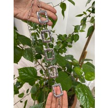 Dikdörtgen Halkalı Zincir Kemer