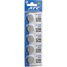 Atc Lithium Battery CR-2032 Para Pil Lityum 3V 5li Kart (4887)