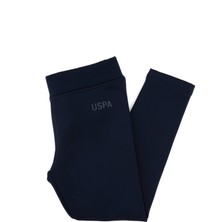 U.S. Polo Assn. Kız Çocuk Lacivert Scuba Kumaş Şardonlu Tayt 50316867-VR033