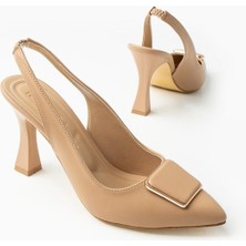 Mç Plus Pıert Nude Cilt Topuklu Ayakkabı