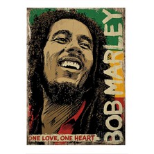 Bob Marley Art Mdf Poster 50 cm x 70 cm