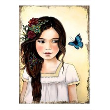 Küçük Kız Art Mdf Tablo 50 cm x 70 cm
