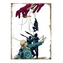 Savaşçı Hediyelik Ahşap Tablo 50 cm x 70 cm