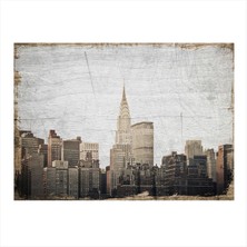 Bedeko Şehir Manzarası Dekoratif Ahşap Tablo 50 cm x 70 cm