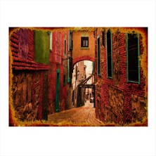Bedeko Dar Sokak Dekoratif Mdf Tablo 50 cm x 70 cm