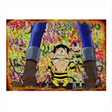 Bedeko Red Kit ve Joe Dalton Mdf Poster 50 cm x 70 cm