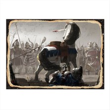 Bedeko Katil Unikorn Modern Ahşap Tablo 50 cm x 70 cm