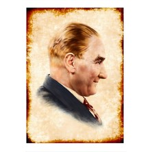 Mustafa Kemal Atatürk Art Mdf Poster 50 cm x 70 cm