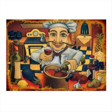 Bedeko Usta Şef Desenli Mdf Tablo 50 cm x 70 cm