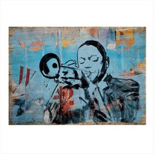 Bedeko Caz Müzik Mdf Poster 50 cm x 70 cm