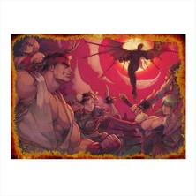 Bedeko Street Fighters Art Mdf Poster 50 cm x 70 cm
