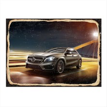 Bedeko Mercedes Araba Tasarım Ahşap Tablo 50 cm x 70 cm