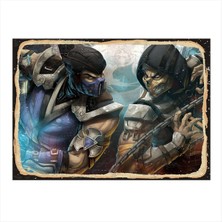 Bedeko Mortal Kombat Hediyelik Mdf Tablo 50 cm x 70 cm