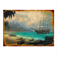 Bedeko Gemi ve Filika Modern Mdf Tablo 50 cm x 70 cm