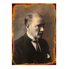 Mustafa Kemal Atatürk Desenli Mdf Tablo 50 cm x 70 cm