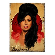 Amy Winehouse Poster Mdf Poster 50 cm x 70 cm