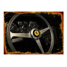 Bedeko Klasik Ferrari Mdf Poster 50 cm x 70 cm