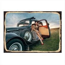 Bedeko Klasik Araba Art Mdf Poster 50 cm x 70 cm