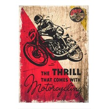 Motor Yarışı Ile Gelen Heyecan Art Mdf Poster 50 cm x 70 cm