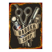 Erkek Kuaförü Modern Mdf Tablo 50 cm x 70 cm