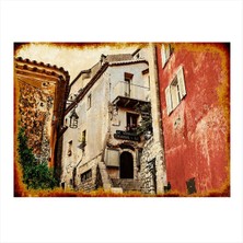Bedeko Eski Binalar Art Mdf Tablo 50 cm x 70 cm