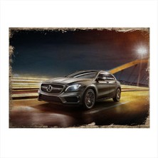 Bedeko Mercedes Araba Model Ahşap Tablo 50 cm x 70 cm