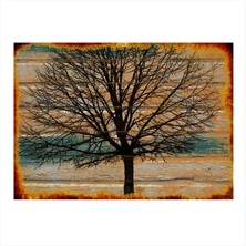 Bedeko Sonbahar ve Ağaç Tasarım Mdf Tablo 50 cm x 70 cm
