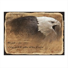 Bedeko Amerikan Kartalı Hediyelik Ahşap Tablo 50 cm x 70 cm