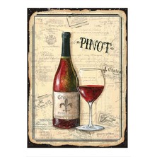Bedeko Pinot Şarap Modern Mdf Tablo 50 cm x 70 cm