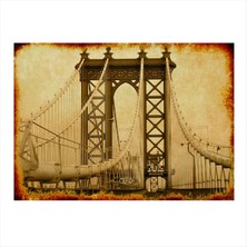 Bedeko Köprü Halatları Modern Mdf Tablo 50 cm x 70 cm