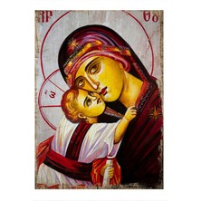 Bedeko Meryem Ana ve Hz. Isa Dekoratif Mdf Tablo 50 cm x 70 cm