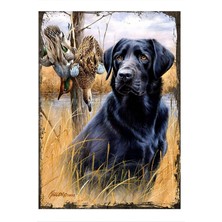 Bedeko Ahşap Tablo 50 cm x 70 cm Ördek Avı Sanatı