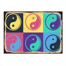 Bedeko Ying Yang Felsefesi Mdf Poster 50 cm x 70 cm
