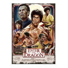 Bedeko Ahşap Tablo 50 cm x 70 cm Bruce Lee Enter The Dragon Afiş